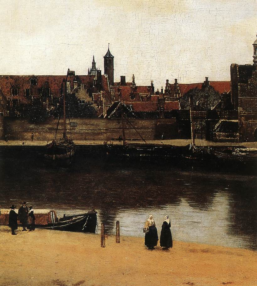 View of Delft (detail) wt